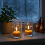 Fyrfadslys i bivoks, 10 stk.